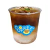 Taza Desechable para Té de Leche Taza de Papel 500ml Estilo Chino Bebida de Té Para Llevar Caliente y Frío Universal Tarjeta Plateada Taza de Embalaje para Café Venta al por Mayor