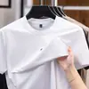 Roupa Masculina Simples Tamanho Grande Manga Curta Solta Masculina Verão Novo Estilo Moda Gola Redonda Casual Versátil Top Camiseta Lisa