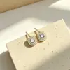 Pendientes Cuadrados de Princesa Geométricos Verdes con Microincrustaciones de Circonita Estilo Europeo y Americano, Pendientes de Botón Versátiles de Alta Gama para Mujer con Pasador de Plata 925