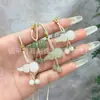 Colgante de Jade Hetian Natural de la Paz con Jade de Agua Clara, Símbolo de Riqueza, Iluminación, Candado de Nube Propicia, Colgante Pixiu Girador de la Fortuna