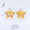 Jin Yan no se desvanece por mucho tiempo Collar de orquídea azucena mariposa vena de sarín de Vietnam cadena clavicular temperamento dulce cadena para suéter mujeres