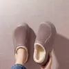 Ropa de Exterior para Otoño e Invierno Zapatillas de Algodón Impermeables Antideslizantes EVA para Hombre 2026 Nuevo Estilo Zapatos de Algodón Gruesos y Cálidos para el Hogar para Mujer