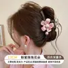Pinza para el pelo de estrella con garra y estampado de leopardo estilo retro, dulce y fresca, para recogidos, pinza de acetato de gato y tiburón, accesorio de pelo elegante en forma de corazón