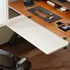 Tablero de extensión para escritorio, de madera, instalación sin taladro, plegable, para extender la superficie del escritorio, extensión de escritorio de oficina, teclado y reposamuñecas