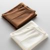 Pantalones de Punto de Pierna Ancha para Mujer 100% Cachemira Pura Otoño e Invierno Nuevo Estilo Caídos de Cintura Alta Sueltos Estilizadores Aspecto Pantalones Casuales