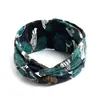 Diadema Bohemio Ins Versátil Elegante Nudo Cruzado Diadema Deportiva de Yoga Estampada Versión Ancha para Mujeres con Coronilla Alta