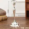 Portavelas de Cabeza Única de Lujo Ligero Europeo Cena a la Luz de Velas de Hotel Portavelas Retro Decoración del Hogar Adornos de Portavelas de Metal