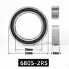 Rodamiento rígido de bolas de pared delgada de 25*37*7 mm, 6805ZZ/2RS, 61805, fabricado en fábrica