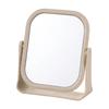 Espejo de maquillaje de doble cara HD, mesa giratoria, espejo de tocador de paja de trigo, espejo de princesa cuadrado grande, venta al por mayor de fábrica