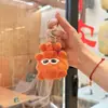 Bolsa Pequena Bola de Carvão Fofa com Pingente de Pelo Sintético de Coelho Rex Boneca de Pelúcia Pingente para Mochila Chaveiro de Carro Presente de Pelúcia