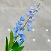 Venta al por mayor Fábrica Salón de Bodas Hotel Accesorios de Decoración Floral Decoración Suave Flores Artificiales Decoración Azul Materiales de Flores Simuladas
