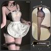 Lingerie Sexy Noite Dourada, Traje de Empregada Sedutora, Uniforme de Empregada Sexy e Quente, Pijama Puro Desejo, Qqny Provocante