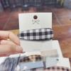 Dongdaemun da Coreia do Sul Moda Couro Estilo Simples Acessórios para o Cabelo Elegante All-match Half-bola Cabeça Clipe BB Clip