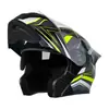 Anuncio Casco de Motocicleta para Hombre y Mujer Luz Trasera LED para Motocicleta Casco Integral para Todas las Estaciones Casco Abierto Certificado 3C/Dot