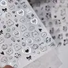Livro Vermelho Pequeno Samoyed Sorrindo Desenho de Linha Filhote Gato Fofo Adesivos de Arte para Unhas em Estoque Case de Celular com Câmera Leve Adesivos