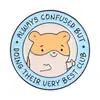 Broches Redondos de Animais Fofinhos e Curativos: Bottons de Humor de Hamster, Panda Vermelho e Gambá, Acessórios para Roupas e Bolsas Atacado