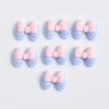 Acessórios de unhas de arco luminoso Love Candy Color Ribbon Bow Resina DIY Acessórios de unhas