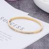 Venta Directa de Fábrica Spot Pulsera de Acero Titanio Clásica Clavo Trébol de Cuatro Hojas Corazón Cielo Estrellado Transfronteriza Europea y Americana