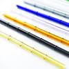 Pajita de vidrio de bambú resistente al calor Vidrio de borosilicato alto pajita de color mujeres embarazadas niños jugo de fruta bebida venta directa de fábrica