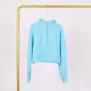 Sudadera con Capucha y Media Cremallera Lulu con Etiqueta, Disponible para Envío Directo, Forro Polar Deportivo con Etiqueta Dorada y Cremallera Dorada, Sudadera Casual con Forro de Polar