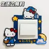 Cubierta de Enchufe con Interruptor de Borde de Gatito Lindo Cubierta de Protección para Luz Nuevo Panel Decoración de Enchufe de Dormitorio de Dibujos Animados
