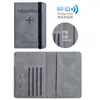 Porta-Cartões de Couro PU Amazon Transfronteiriço, Porta-Passaporte, Porta-Bilhete de Avião, Capa Protetora de Passaporte, Documentos de Viagem