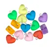 Brincos Pingente Coração de Amor Resina Luminosa Transparente Coração de Pêssego Simulada Pingente de Bolsa Chaveiro Acessórios para Joias DIY