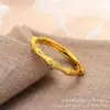 Anel de Bambu da Sorte Ouro Imitação Ajustável Joia de Mão Novo Anel de Abertura Alta Ouro Imitação Joias Atacado
