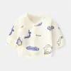 Body de Algodón para Bebé Recién Nacido de Espalda Media, Sin Costuras de Algodón Puro Estilo Primavera y Otoño, Ropa de Dormir con Velcro, Conjunto Estilo Monje para Primer Mes, Top para Bebé