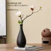 Adornos Negros Tipo Florero Zen Chino Escritorio Oficina Ramo de Flores Secas Sala de Estar Decoración Una Flor Alta