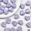 Dingyi Diamante Flash Coração Lua Fria Acrílico Galvanizado Cor Sólida Contas com Furo Contas Soltas Joia Corrente para Celular Material DIY