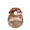 Taza Espacial Portátil de Plástico con Asa para Uso en Exteriores, Adecuada para Estudiantes Hombres y Mujeres, Botella de Agua de Gran Capacidad con Popote, Estilo Trendy Ins