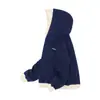 Sudadera con Capucha de Diseño Minimalista de Nicho Bloques de Color Doble Capa Otoño Invierno Europeo y Americano Oversize Manga Larga Empalmada Falsa de Dos Piezas