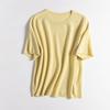 Hilo Lentejuelas Cuello Redondo Sin Costuras Una Pieza Lana Merino Australiana Manga Corta Tejido Mujer t Otoño Nuevo Top Colorido