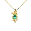 Colgante de Esmeralda Natural Transfronterizo Accesorios para Mujer Nicho de Alta Gama Joyería de Plata 925 6*8 Joyería de Lujo Venta Directa de Fábrica