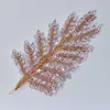 Tiara de Noiva Europeia e Americana, Tiara Macia de Luxo Acessível de Alta Qualidade Dourada Rosa com Diamantes, Acessórios de Headwear para Festas e Performances Dz110