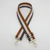 Correa de bolso de rayas al por mayor de un solo hombro cruzada correa larga para el hombro correa de bolso de mujer longitud ajustable correa de bolso de lona compra individual