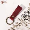 Llavero vintage de cuero hecho a mano, accesorio para llavero de piel de vaca para coche, colgante con personalidad creativa, pequeño regalo