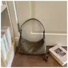 Bolso Cruzado Estilo Coreano Transfronterizo Nuevo 2025 con Remaches, Bolso Tipo Dumpling de Gran Capacidad, Bolso Casual para Mujer