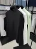 Moletom Masculino 2026 Primavera com Zíper Meio Aberto e Gola Alta, Alta Elasticidade, Caimento Solto, Respirável, Antibacteriano 7A, Camiseta de Manga Longa para Outdoor