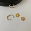 Pendientes de Flor Estilo Ins Moda Francesa Baoman Venta Caliente Transfronteriza Populares Acero de Titanio Lujo Ligero No Se Caen