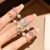 Pulsera Redonda de Flor de Circonita Super Brillante, Lujosa y Sofisticada, Exquisita y Versátil, Diseño Dulce y Único