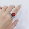 Anillo de esmalte de color agua de pez, anillo de koi de la suerte con gradiente auspicioso, anillo de delfín epoxi de estilo chino, venta al por mayor