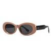 Gafas de Sol Modernas Retro de Marca Grande Europeas y Americanas Estilo Gafas de Sol de Color Tinta Versátiles y Modernas para Mujer Espejos Planos Anti-Luz Azul 9248