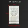 Moldura de Puerta con Aplique de Madera Maciza Estilo Europeo, Decoración Rectangular tallada con Flores, Adorno de Columna Romana, Capitel y Base Semicirculares