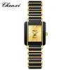 Chenxi Luz de la Mañana Relojes Populares de Plaza para Parejas para Mujeres y Hombres Venta al por Mayor Cerámica Oro Cruce de Fronteras Comercio Exterior Suministro de Relojes