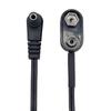 Cable de Alimentación para Efecto de Guitarra Tipo T Personalizado 9V con Batería de Carcasa Dura y Botón a Enchufe Macho DC5521