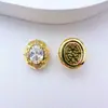 Contas Espaçadoras Multi-Furo Banhadas a Ouro com Zircônia de Alta Retenção de Cor para Pulseiras e Colares, Acessórios de Joias Artesanais DIY, Materiais para Miçangas