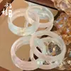Pulsera de Piedra Ojo de Gato Color Macarrón Estilo Chino para Niña, Lujo Ligero Dopamina Exquisita Versátil Sedosa Nuevo Accesorio Hanfu