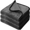 Toalha Trançada Coreana 60-90 cm Dupla Face para Limpeza de Carros, Torcida, Absorvente, Não Deixa Marcas, Secagem Rápida para Lavagem de Carros